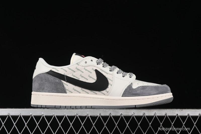 Nike Travis Scott x Fragment Design x Air Jordan 1 Low OG SP AJ1 Supreme Collaboration - XY2688-120