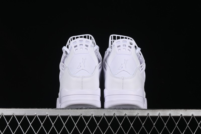 Nike Air Jordan 4 Retro Basketball Shoes with Net Design - FV7251-107