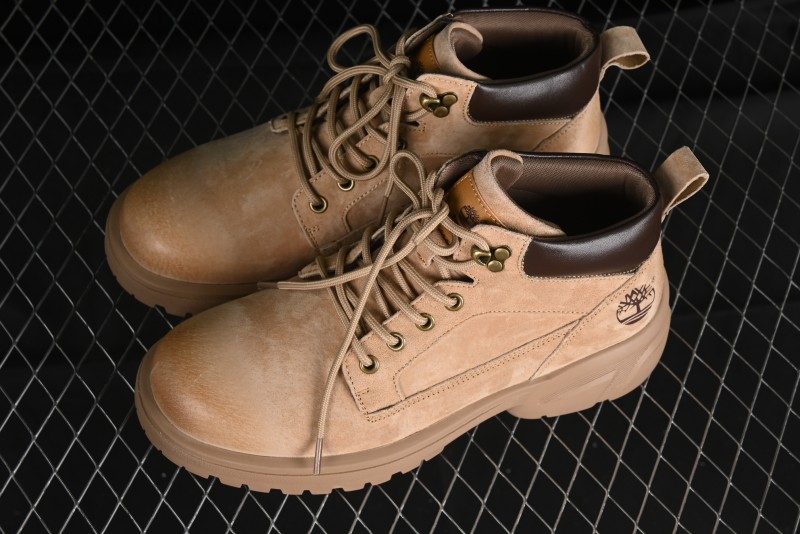 Timberland Outdoor Mid-Top Casual Martin Boots with Premium Suede Leather and Anti-Odor Insole - TB10059SAND