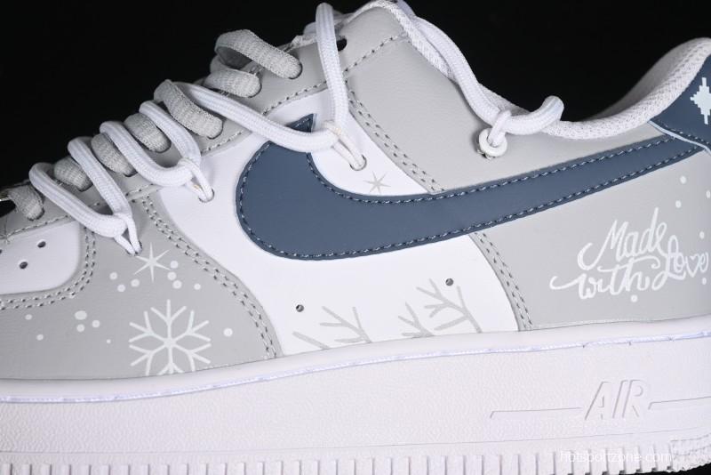 Nike Air Force 1 '07 Low Frozen Custom Paint Low-Top Casual Sneakers - ZH0316-035