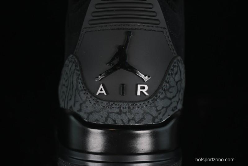 Nike Air Jordan 3 Retro Basketball Shoes in Midnight Black - CT8532-001