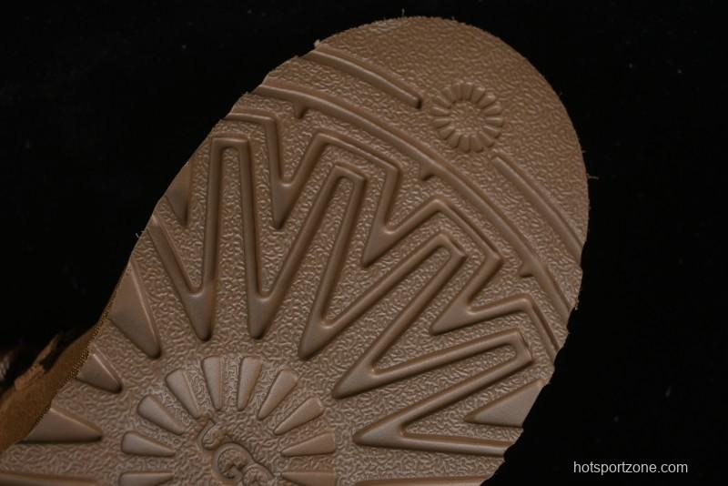 UGG Classic Mini II Fur Lace-Up Platform Short Boots with Treadlite Outsole - 1143954