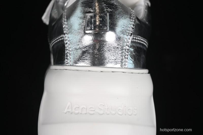 Acne Studios Retro Velcro Women's Casual Shoes Silver - G.E5
