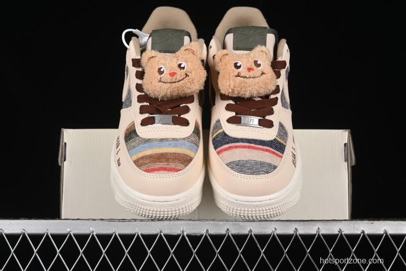 Nike Air Force 1 '07 Low Farting Bear Casual Sneakers - CW2289-230