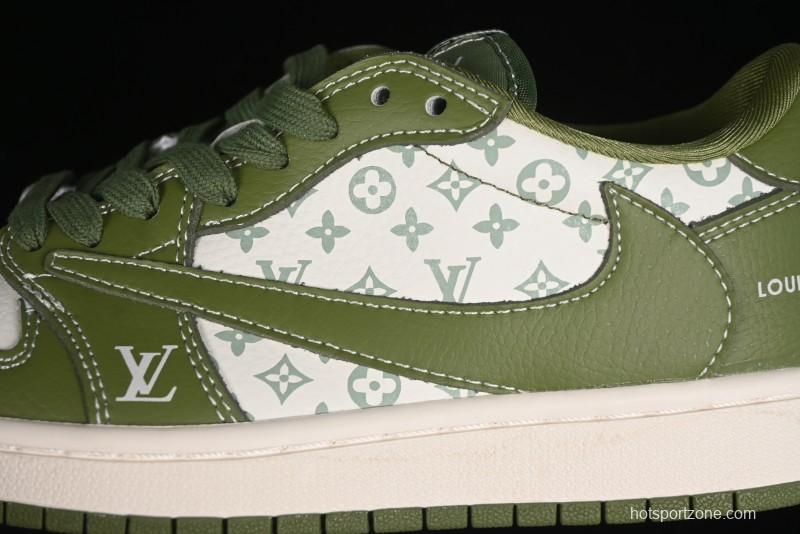 Nike Travis Scott x Fragment Design x Air Jordan 1 Low OG SP AJ1 LV Collaboration - LX1988-105