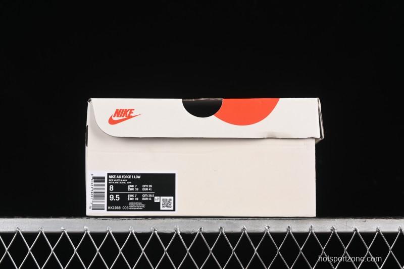 Nike Air Force 1 '07 Low UN Collaboration - Pig Eight Rice Black Casual Sneakers - KK1988-003