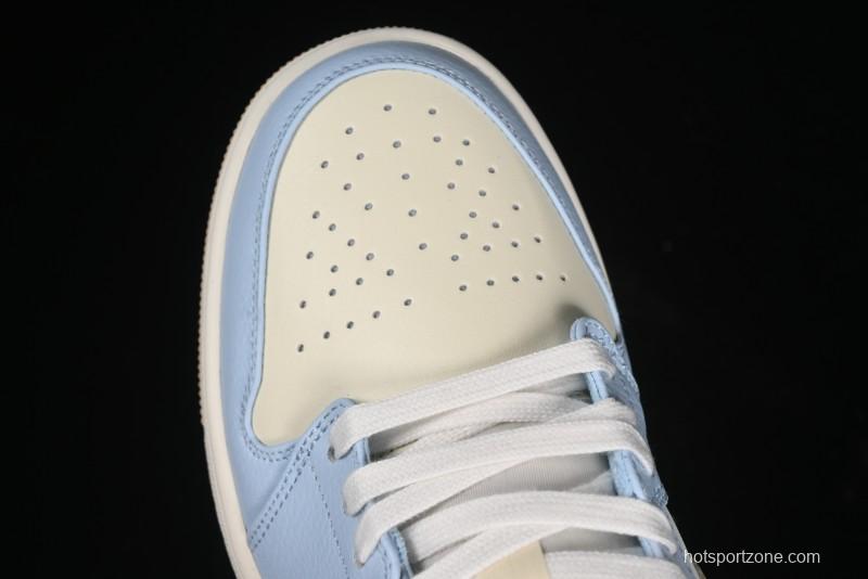 Nike Air Jordan 1 Low OG AJ1 Retro Basketball Shoes in White and Brown - HQ4186-111