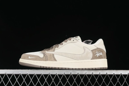 Nike Travis Scott x Fragment Design x Air Jordan 1 Low OG SP AJ1 Retro Sneakers - JH6089-001