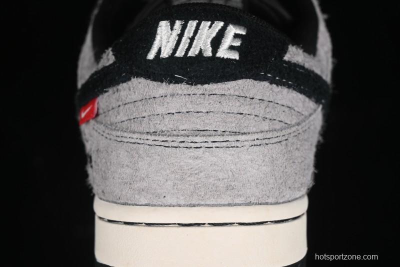 Nike SB Dunk Low Stussy Series - Battle Grey Black Hook Anniversary High-End Custom Low-Top Casual Skate Shoes - MM1089-027