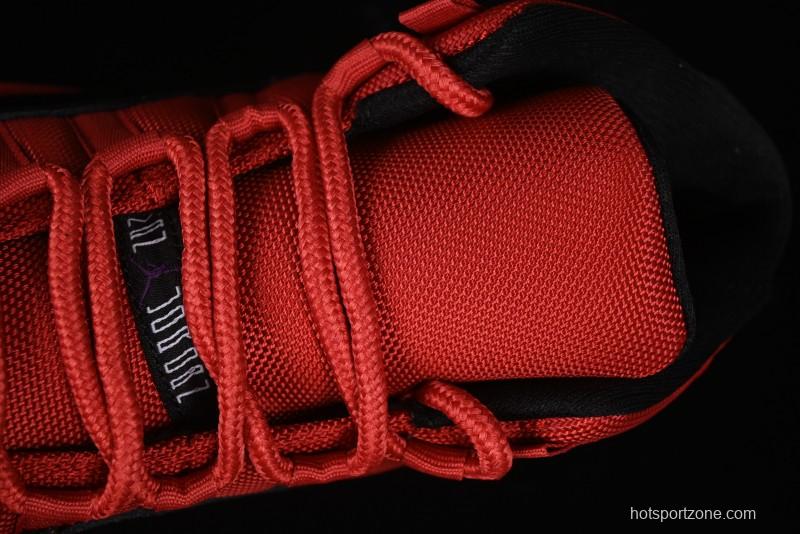 Nike Air Jordan 11 Retro High Top Basketball Shoes in Black/Red - CT8012-600