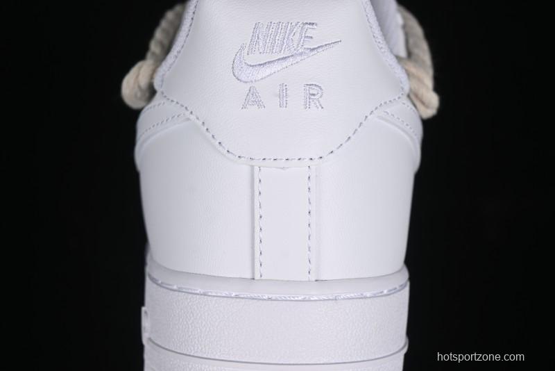 Nike Air Force 1 '07 Low White Deconstructed Casual Sneakers - CW2288-046