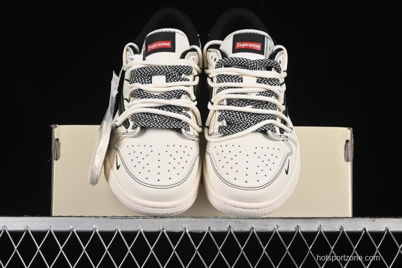 Nike Travis Scott x Fragment Design x Air Jordan 1 Low OG SP AJ1 Supreme Collaboration - SJ0086-134