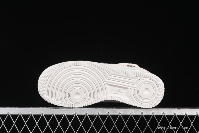 Nike Air Force 1 '07 Low Pink Deconstructed Swoosh Casual Sneakers - FC8110-181