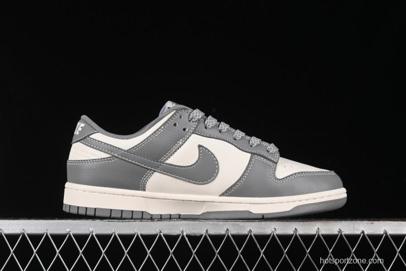 Nike SB Dunk Low Stussy Collaboration - Midnight Grey Anniversary Custom Low-Top Casual Skate Shoes - BB9898-007