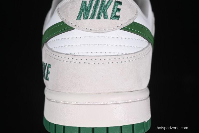 Nike SB Dunk Low Anniversary Customized Casual Sneakers with Green Swoosh - KK1888-013
