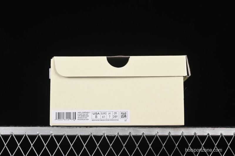 Nike Travis Scott x Fragment Design x Air Jordan 1 Low OG SP AJ1 Low Top Casual Sneakers - CF3688-030