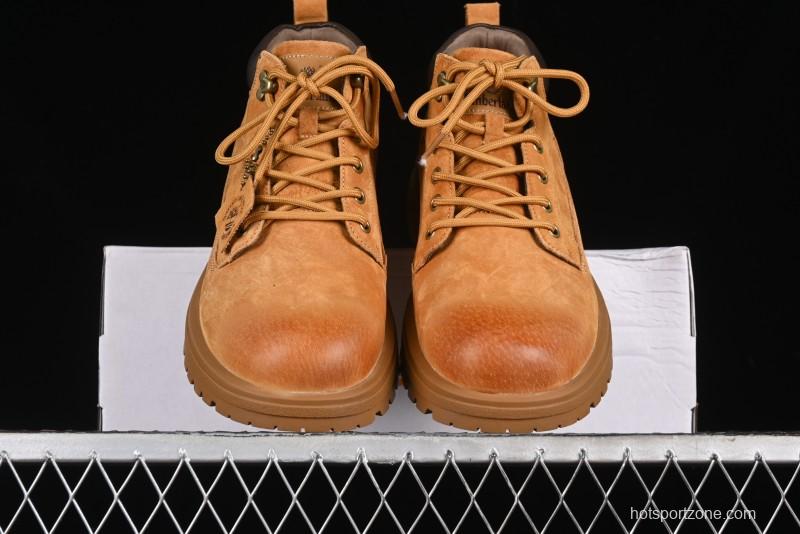 Timberland Outdoor Mid-Top Casual Martin Boots with Premium Italian Suede Leather - TB10059YELLOW