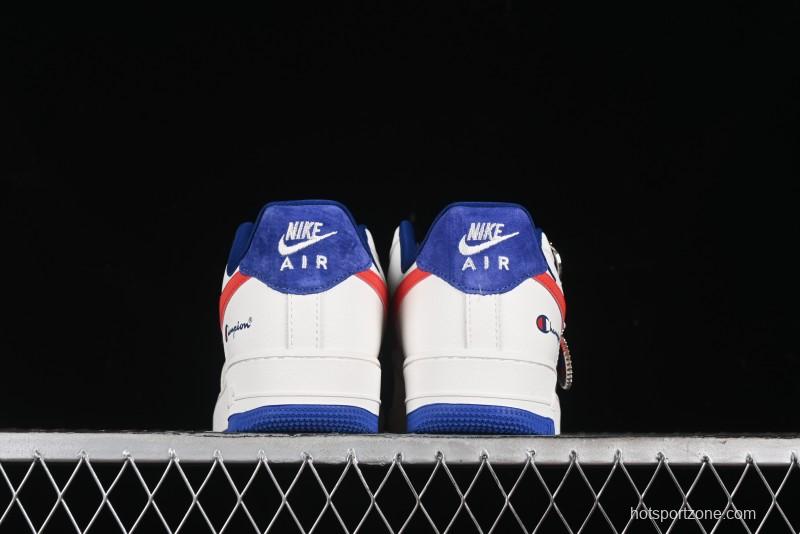 Nike Air Force 1 '07 Low Champion Collaboration - Blue White Red Low-Top Casual Sneakers - KK1988-002