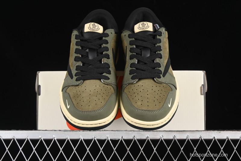 Nike Travis Scott x Fragment Design x Air Jordan 1 Low OG SP AJ1 Sneakers - CH6336-007