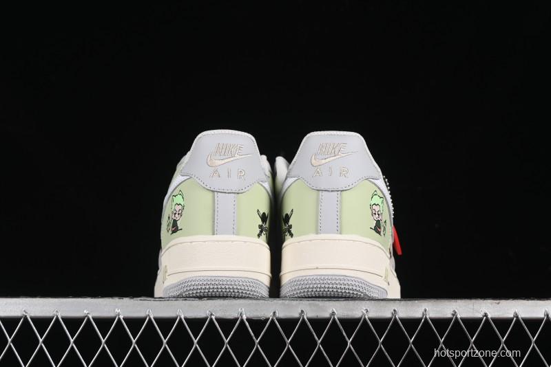 Nike Air Force 1'07 Low "Three Blade Flow" One Piece Series - Zoro's Santoryu Casual Sneakers - CJ0304-510