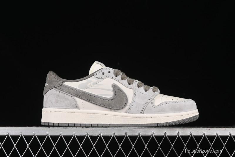 Nike Travis Scott x Fragment Design x Air Jordan 1 Low OG SP AJ1 Low-top Casual Sneakers - DM6688-610