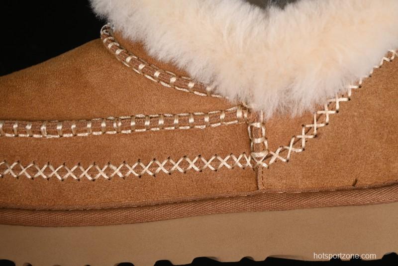 UGG Classic Ultra Mini Alpine Short Boots with Genuine Shearling Lining - 1158224