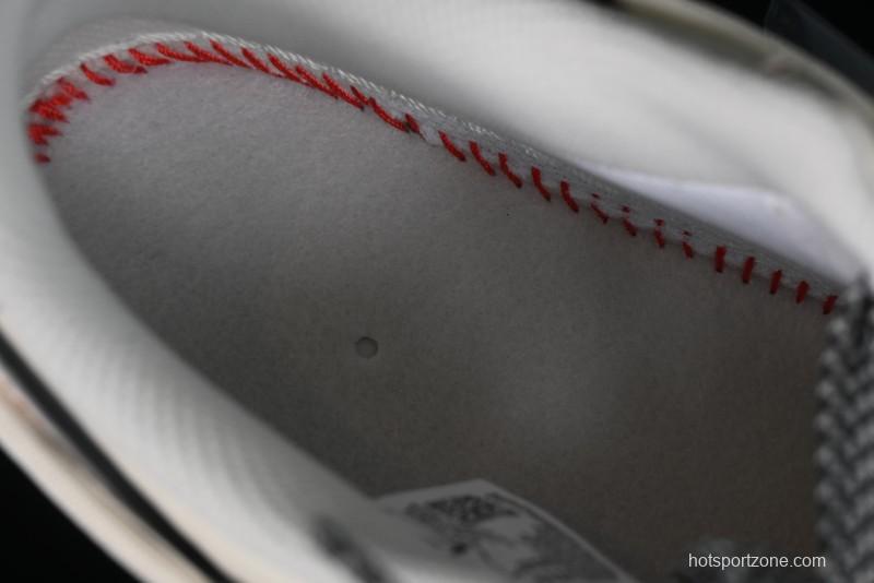 Nike Air Force 1 '07 Low Supreme Collaboration - Red Stitch Grey Sole Casual Sneakers - SJ1198-600