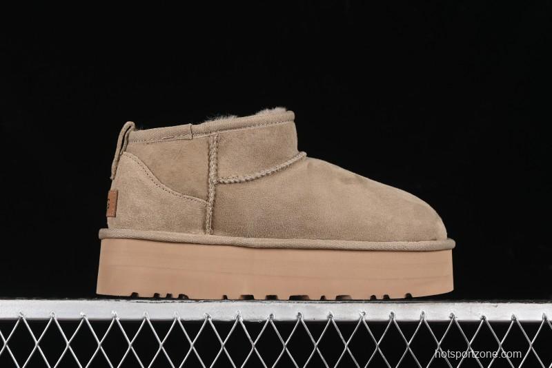 UGG Classic Ultra Mini Platform 3CM Short Boots with Genuine Shearling - 1135092