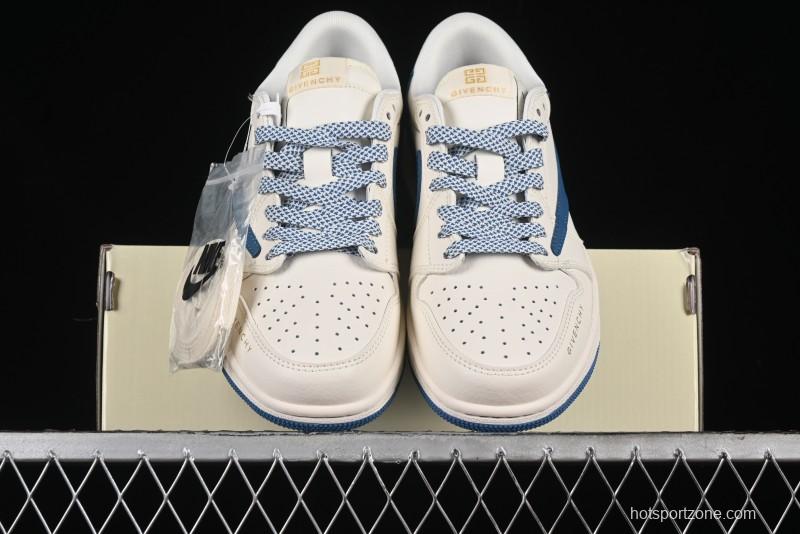 Nike Travis Scott x Fragment Design x Air Jordan 1 Low OG SP AJ1 Retro Casual Sneakers - CF3688-025