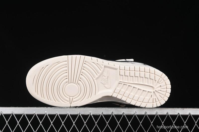 Nike SB Dunk Low Stussy Bandana Black Swoosh Anniversary Custom Low-Top Casual Skate Shoes - SJ2068-306