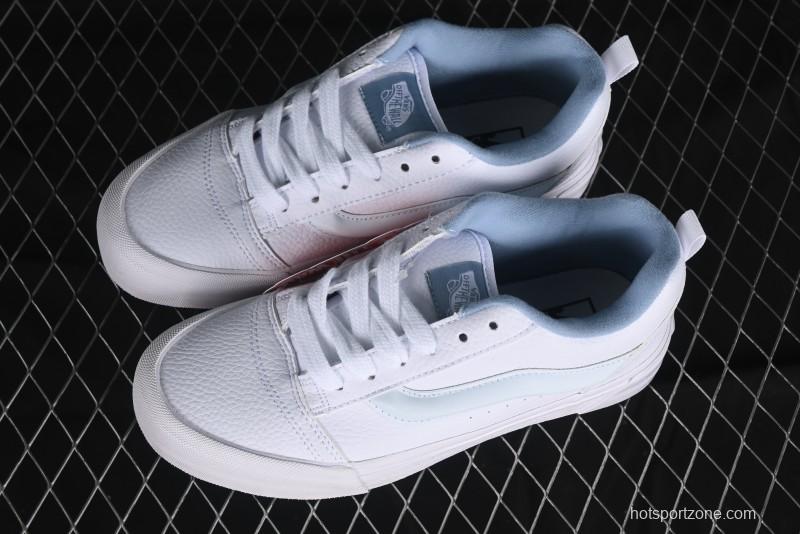 Vans Classics Knu Skool Full Grain Leather White Bread Sneakers - VN0009QCDSB