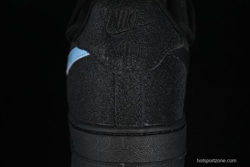 Nike Air Force 1 '07 Low Cleanfit Custom Official Bestseller Black Blue Starry Sky Full Diamond Casual Sneakers - ZH0316-042