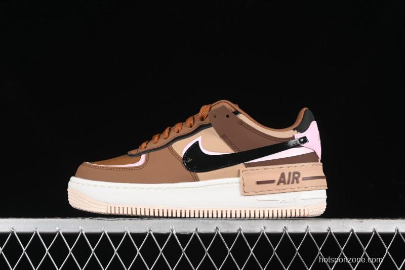 Nike Air Force 1 Shadow Low-Top Sneakers with Lightweight EVA Midsole and Anti-Slip RB Rubber Outsole - DZ1847-200