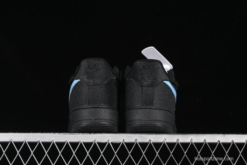 Nike Air Force 1 '07 Low Cleanfit Custom Official Bestseller Black Blue Starry Sky Full Diamond Casual Sneakers - ZH0316-042