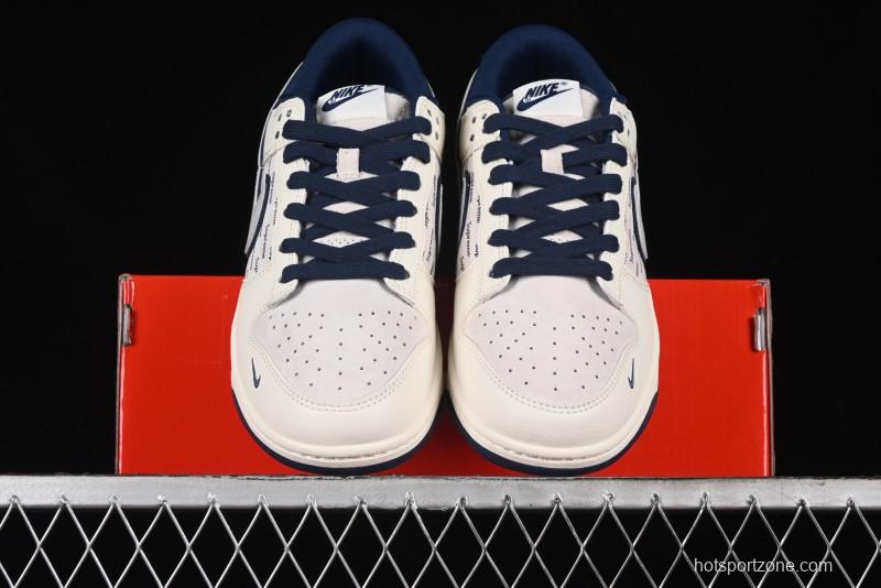 Nike SB Dunk Low Supreme Collaboration - Off-White Double Swoosh Anniversary Custom Low-Top Casual Sneakers - XX2025-288