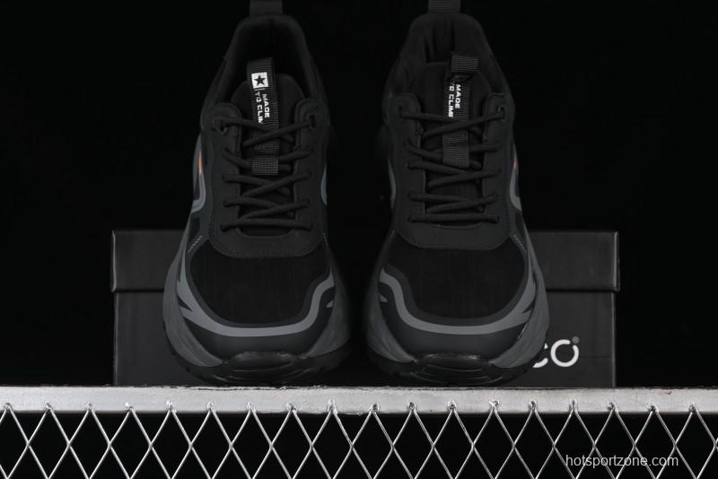 ECCO Drive Series Versatile Durable Running Shoes with Thick Sole Heightening Dad Shoes - 63193301001