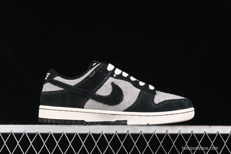 Nike SB Dunk Low Stussy Series - Grey Black with Black Swoosh Anniversary Custom Low-Top Casual Skate Shoes - MM1089-028