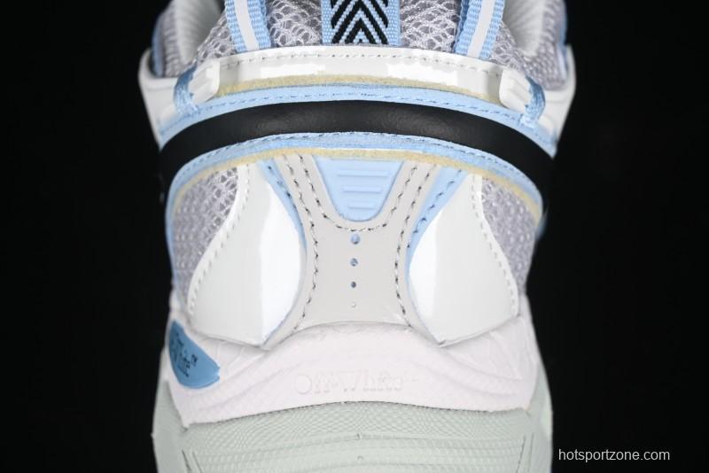 Off-White Be Right Back Low-Top Lifestyle Sneakers in White Blue - X.E5