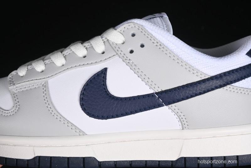 Nike Dunk Low SB Casual Sneakers in Photon Dust and White with Obsidian Accents - HF4299-001
