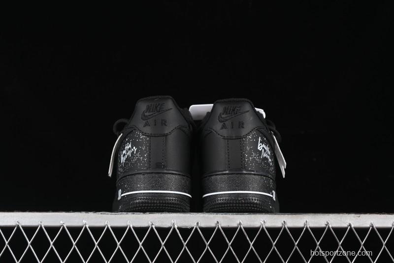 Nike Air Force 1 '07 Low Retro Street Spray White Peach Bubble Casual Sneakers - ZH0316-038