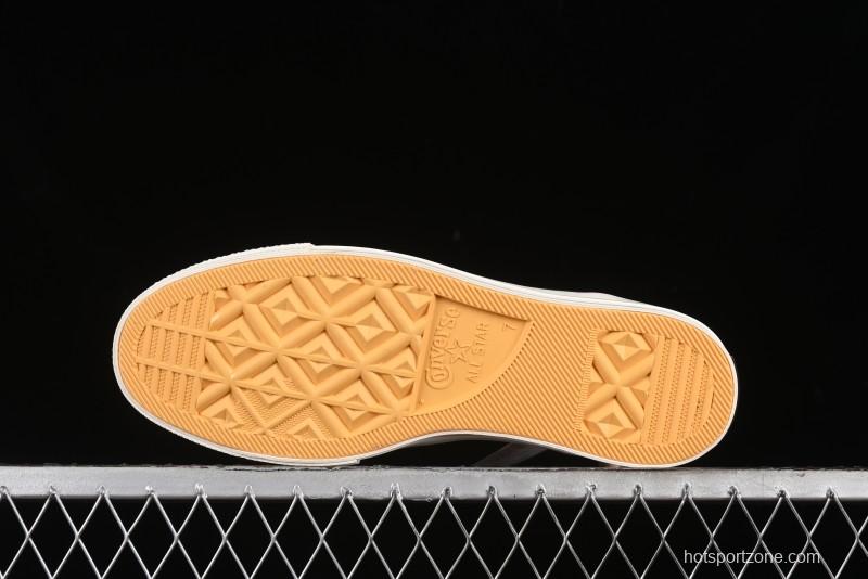 Converse Chuck 1970s High-Top Sneakers with Gold Star Accents and Classic Black & White Design - A12462C