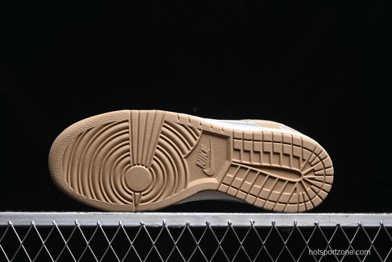 Nike SB Dunk Low BAPE Collaboration - Beige Grey Brown Anniversary Customized Low-Top Casual Sneakers - BB8969-006