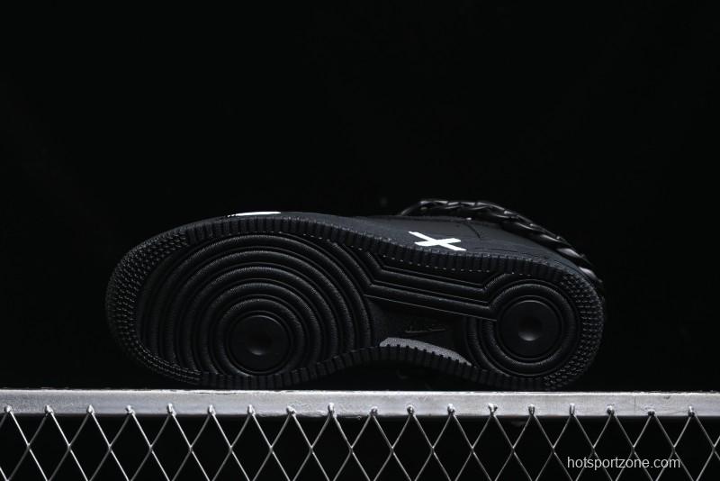 Nike Air Force 1 '07 Low Black Deconstructed Utility Casual Sneakers - CW2288-763