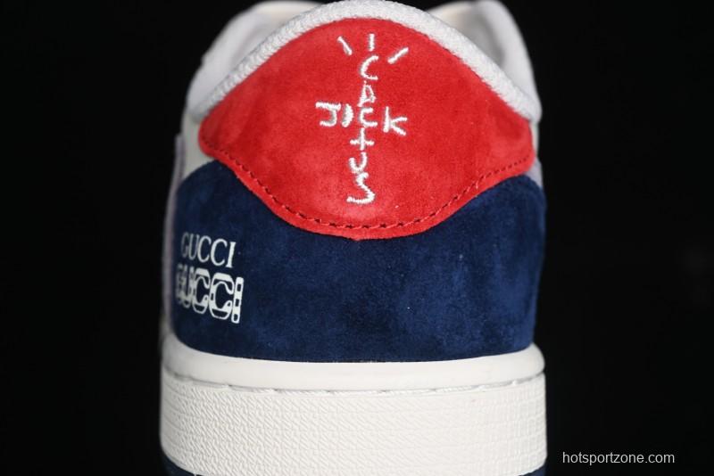 Nike Travis Scott x Fragment Design x Air Jordan 1 Low OG SP AJ1 Multi-Color Patchwork Low-Top Casual Sneakers - DM7866-039