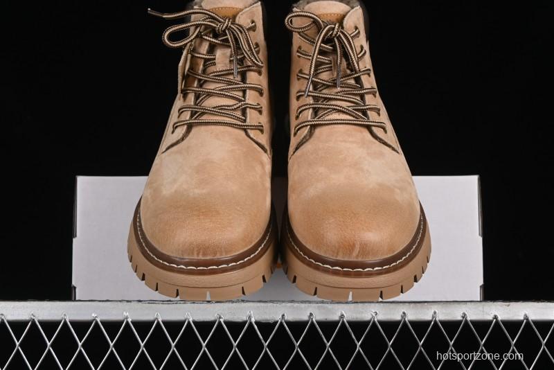 Timberland Outdoor Insulated Mid-Top Casual Tan Boots - TB10069-1BEIGE