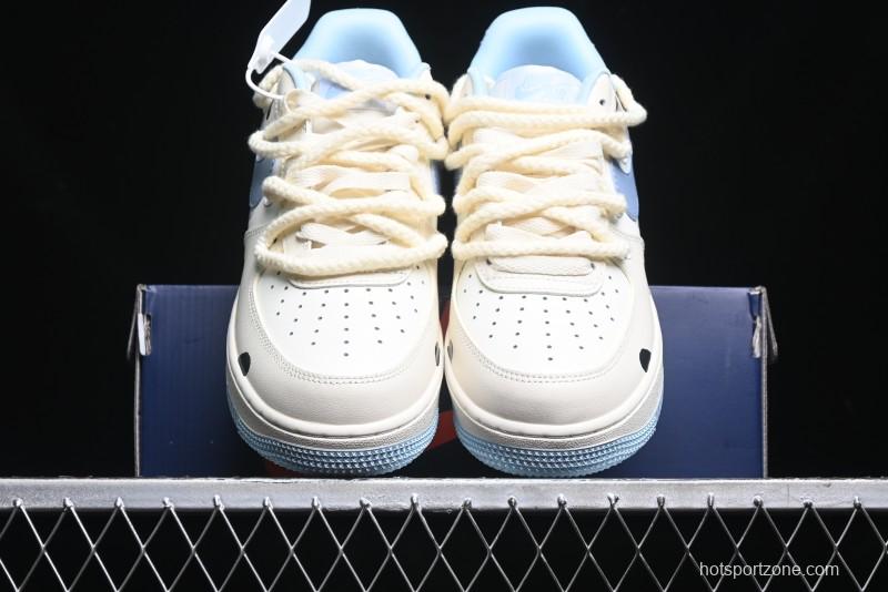 Nike Air Force 1 '07 Low Milk Pig Casual Lace-Up Sneakers - BD7701-110
