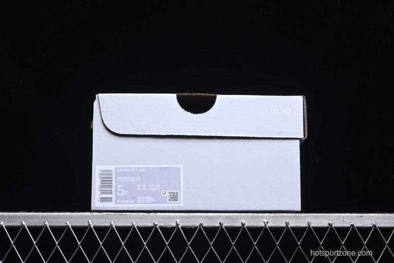 Nike Air Force 1 '07 Low Top Leather Casual Sneakers with Full-Length Air Cushion - CT3839-101