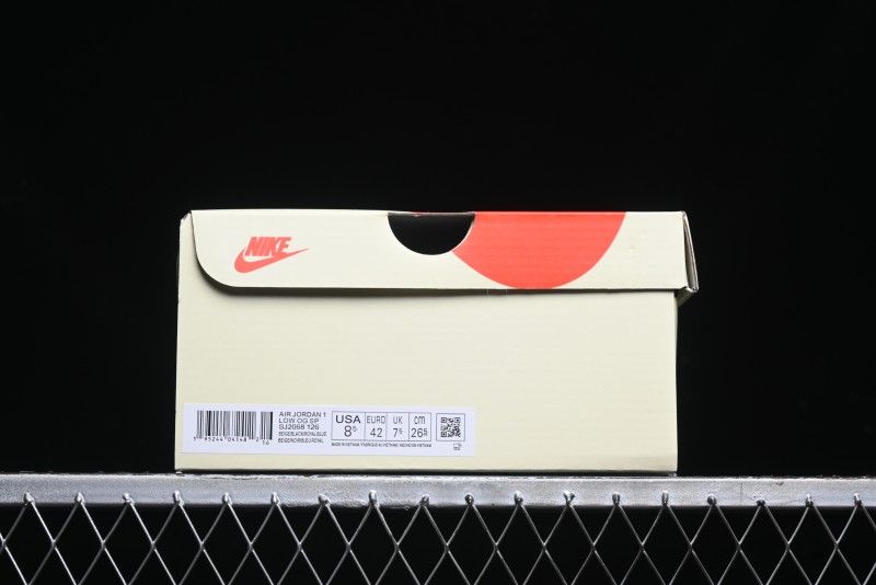 Nike Travis Scott x Fragment Design x Air Jordan 1 Low OG SP AJ1 Low Top Casual Sneakers - SJ2068-126