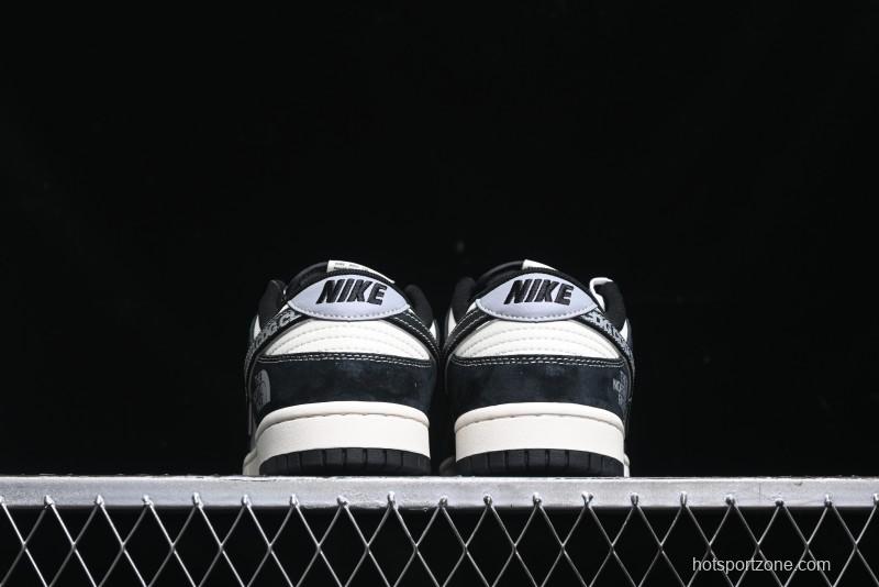 Nike SB Dunk Low The North Face Collaboration - EDG Print Anniversary Customized Low-Top Casual Sneakers - XS1086-005
