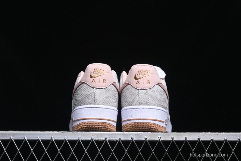 Nike Air Force 1 '07 Low Year of the Snake Themed Low-Top Casual Sneakers - HF2898-100